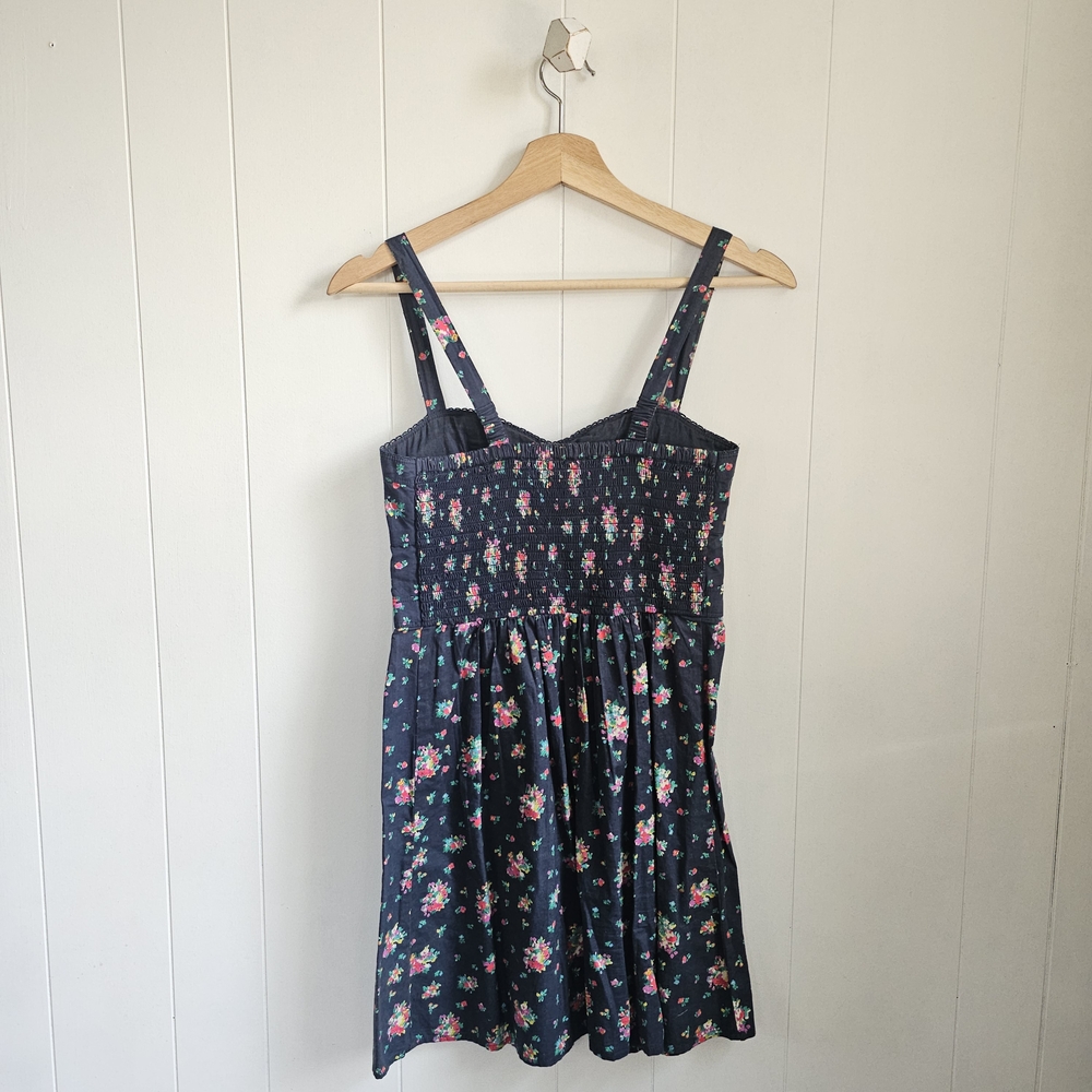 AEO Navy Floral Summer Dress - Picture 2 of 7